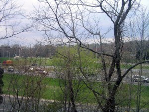 View of I-95 from hotel room