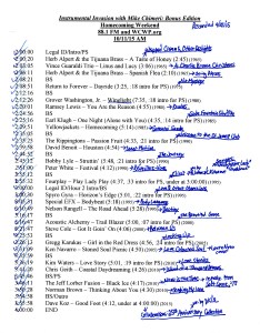 InsInv-WCWP-101115AM-Playlist